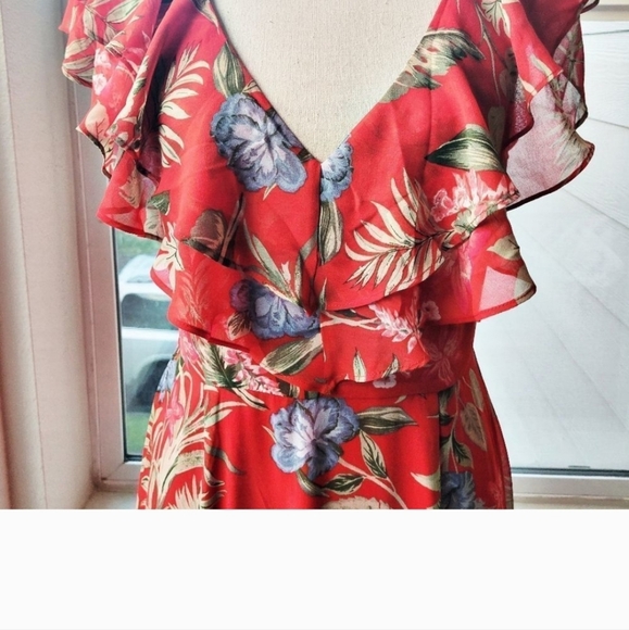 WAYF Chelsea Ruffle Tiered Dress | M - Picture 2 of 4